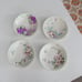 Limoges hand painted floral plates set of 4 porcelain plates |Antique JPL France