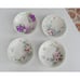 Limoges hand painted floral plates set of 4 porcelain plates |Antique JPL France