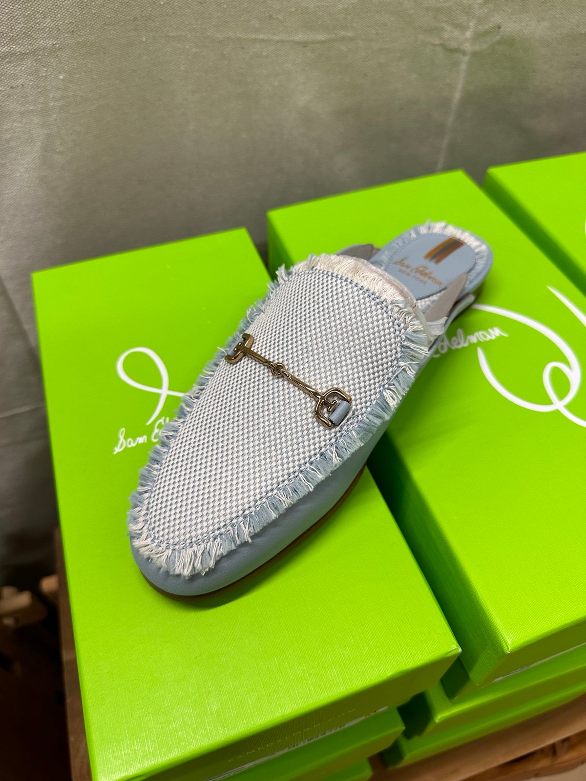 Sam Edelman - Linnie Fray Mule (Robin Egg Blue) - NIB - Several Sizes Available