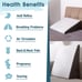 LOSKIA 10 Bed Wedge Pillow for Sleeping-Colorful Memory Foam Top-Triangle Wedge