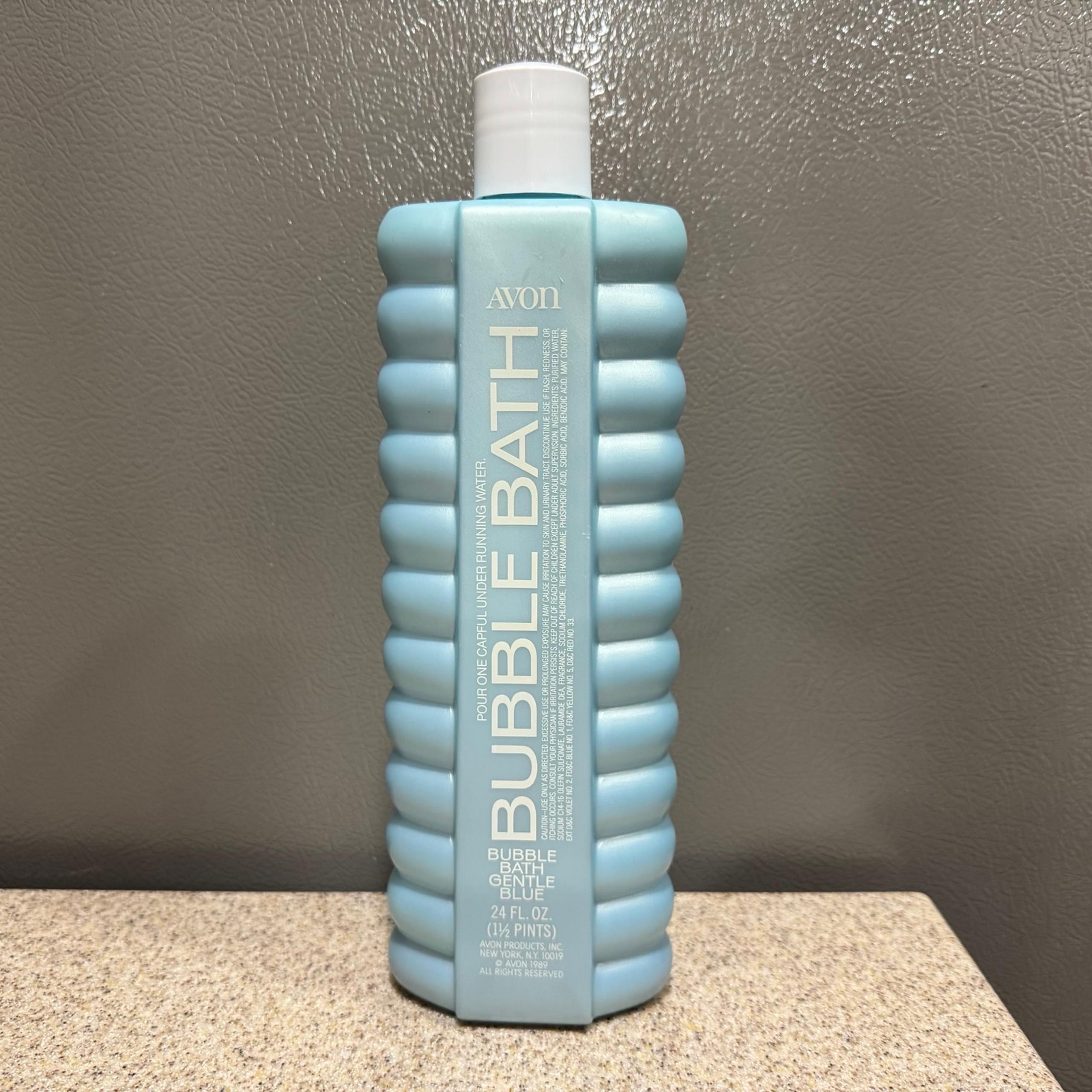 New Sealed! AVON Bubble Bath ~ Gentle Blue ~ 24 oz Rare Find