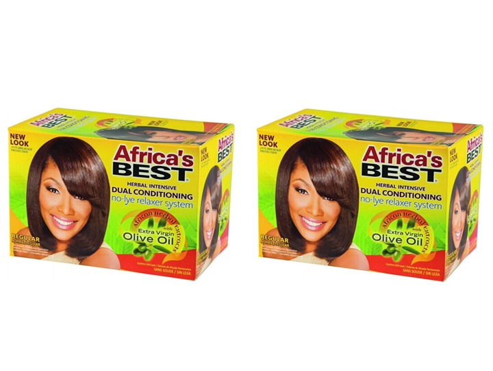 Twin Pack- AFRICA'S BEST Herbal Intensive Dual Conditioning No-Lye Hair Relaxer