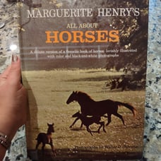Vintage Marguerite Henry's 1967 all about horses coffee table book
