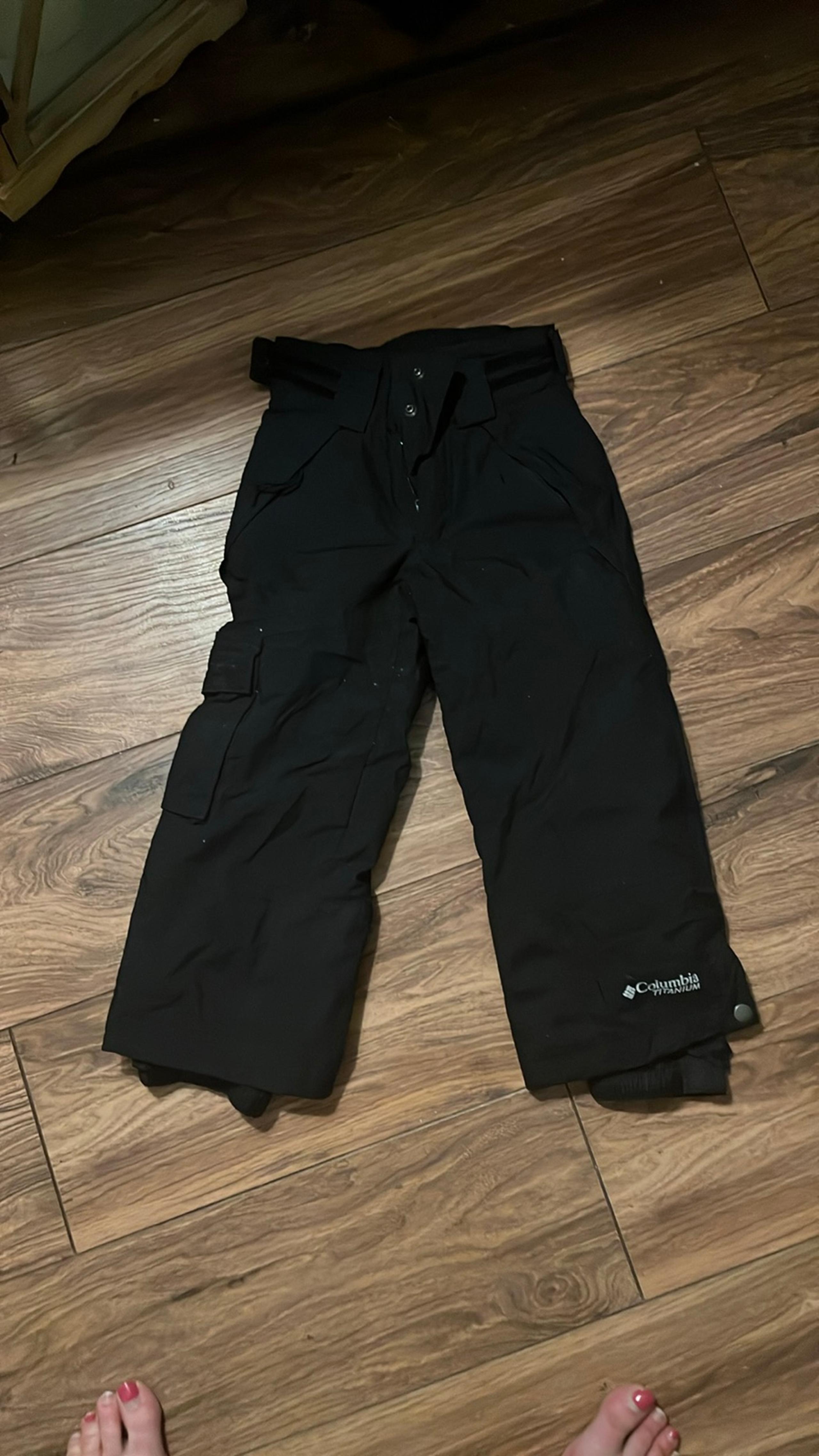 Kids Black Snow Pants 4/5 - Columbia