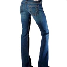 Vintage True Religion Bobby Dark Wash Boot Cut Jeans Womens size 28 Made in USA
