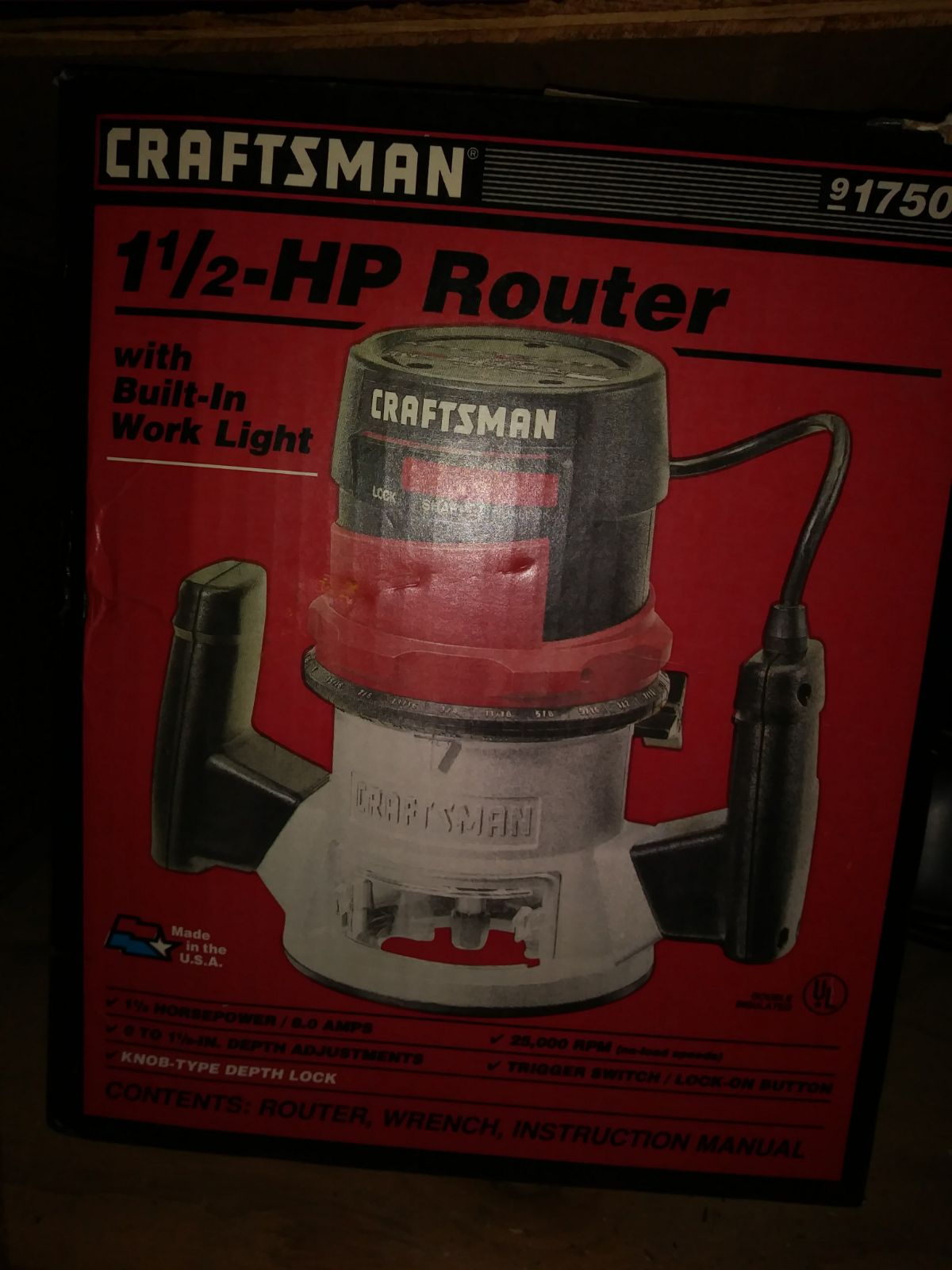 Craftsman 1 and 1/2 horsepower router