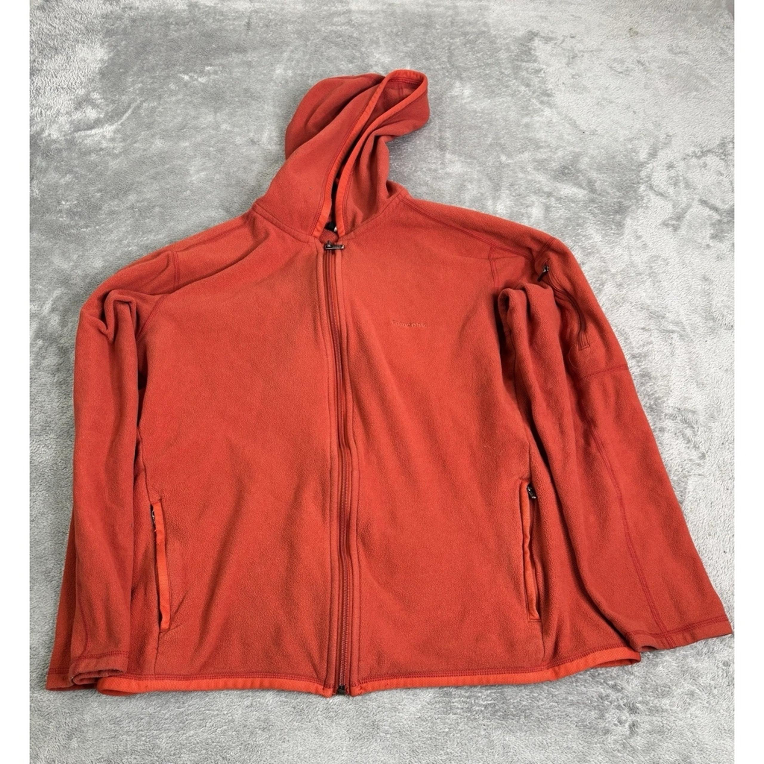 Patagonia Women's Full Zip Fleece Hoodie Size Large Orange