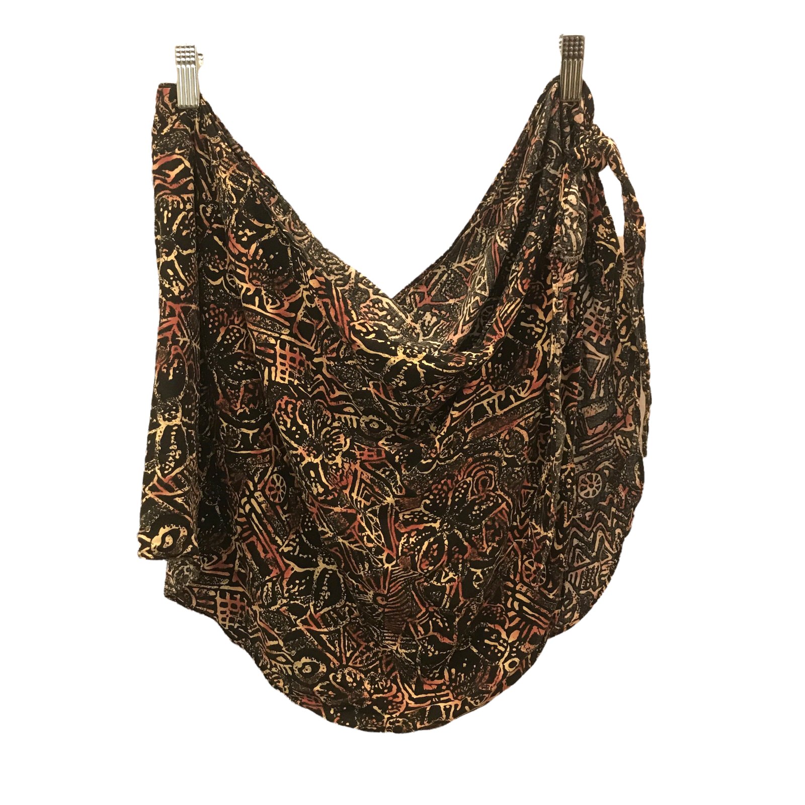 Hilo Hattie Vintage Hawaiian Sarong Skirt Dress OS Coverup