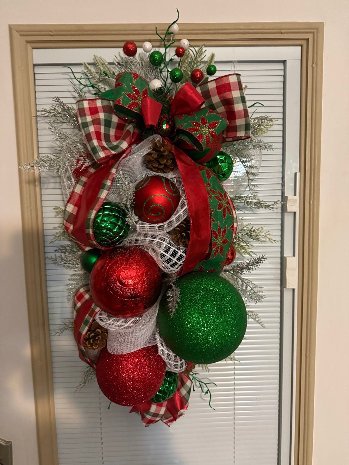 RESERVED Christmas Swag Wreath