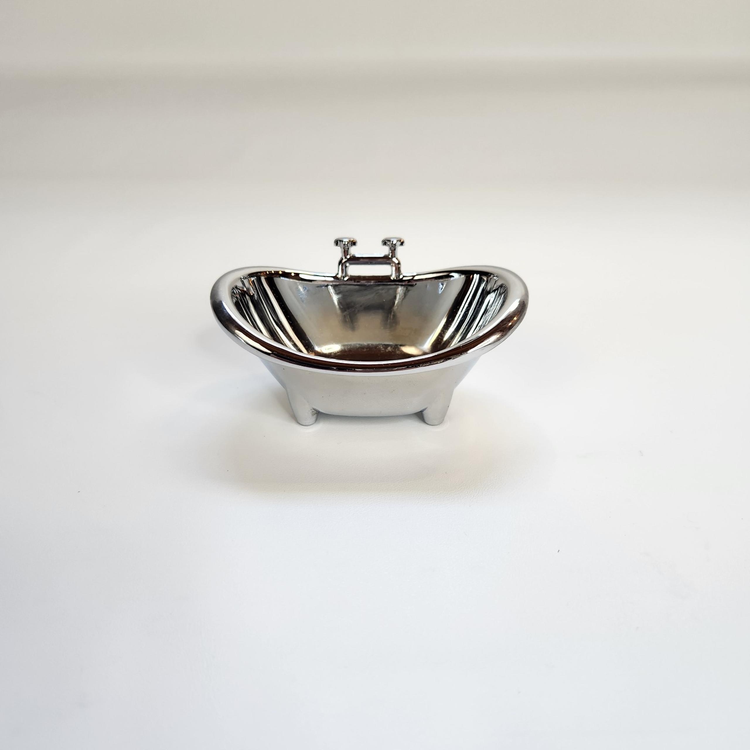 UMBRA By Joel Yatscoff Silver Bathtub Trinket Holder/Dollhouse Toy