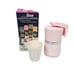 Vintage Dixie Cup Pink Bathroom Dispenser w/4 3 oz Cups Mid Century Modern K84