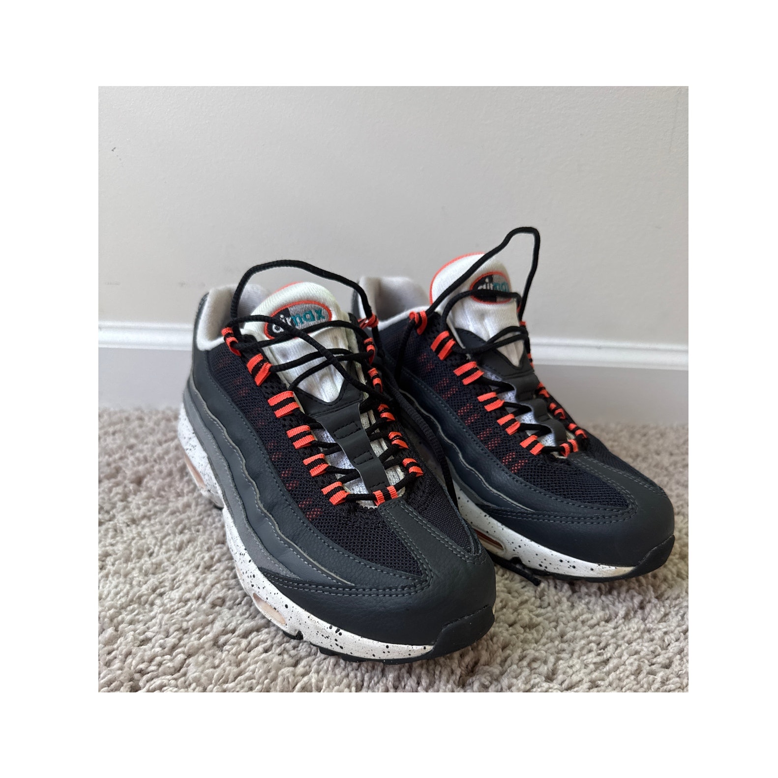 Nike Air Max 95 Recraft Black Aquamarine (GS), 7Y