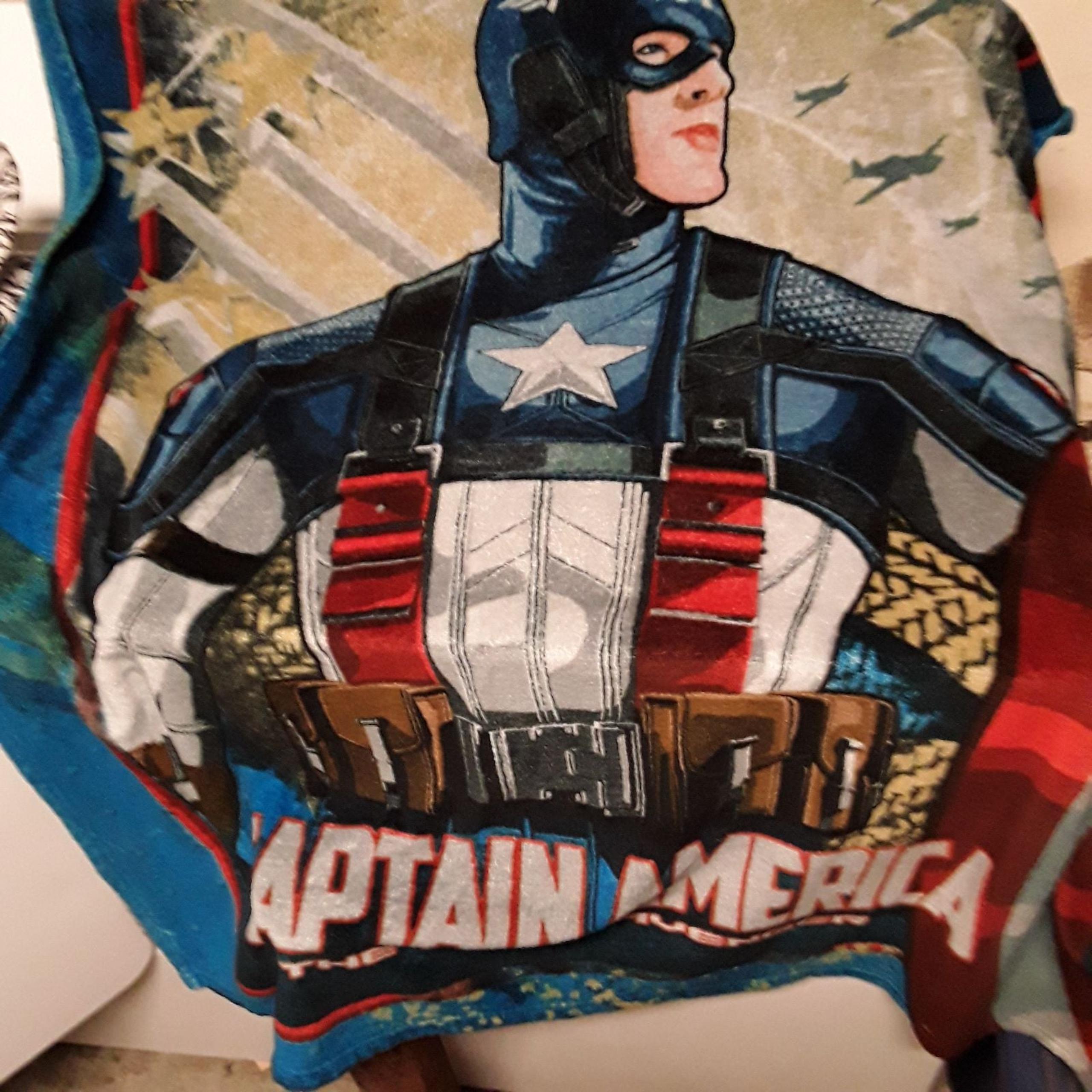 Captain America Plush Fleece Blanket