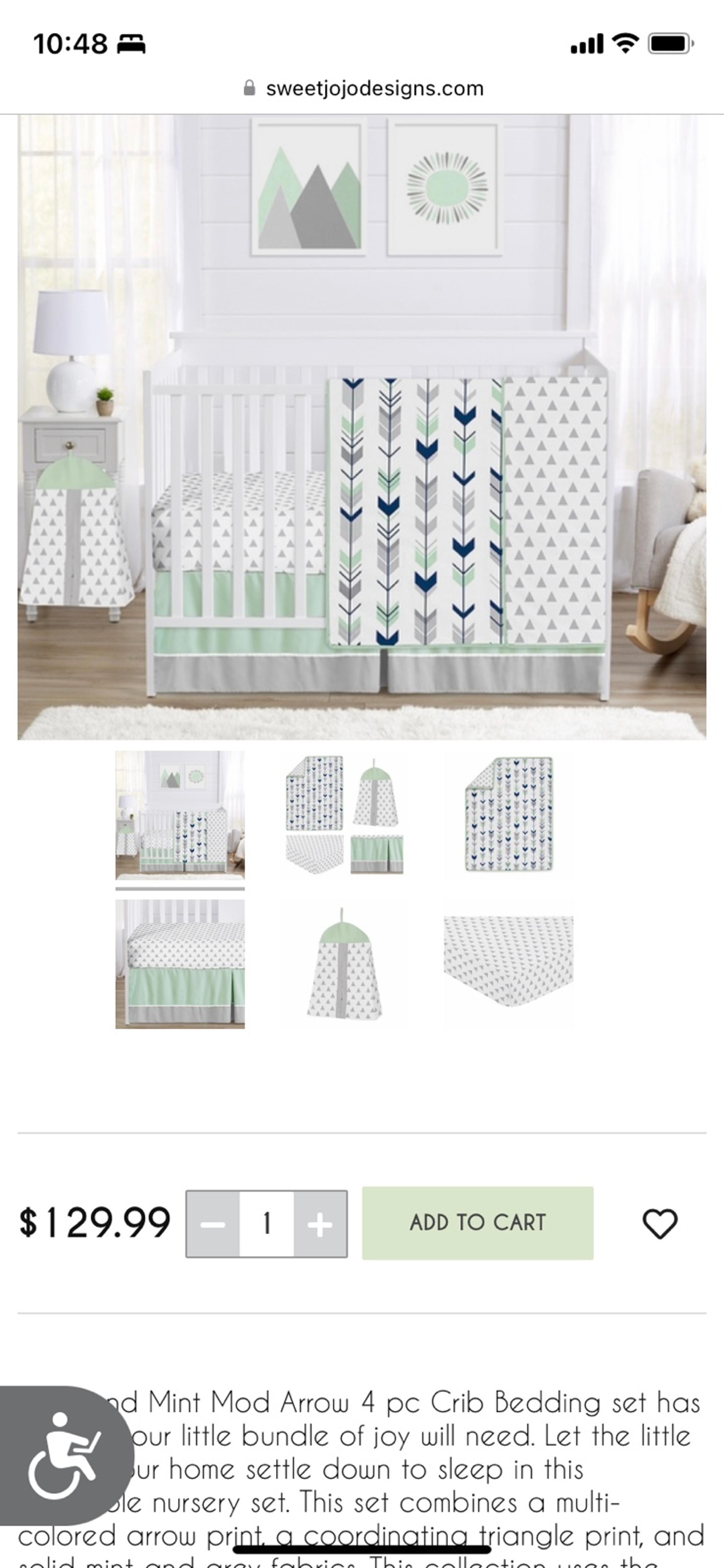 Sweet Jo Jo Designs Crib Nursery Set - Sweet Jojo Designs