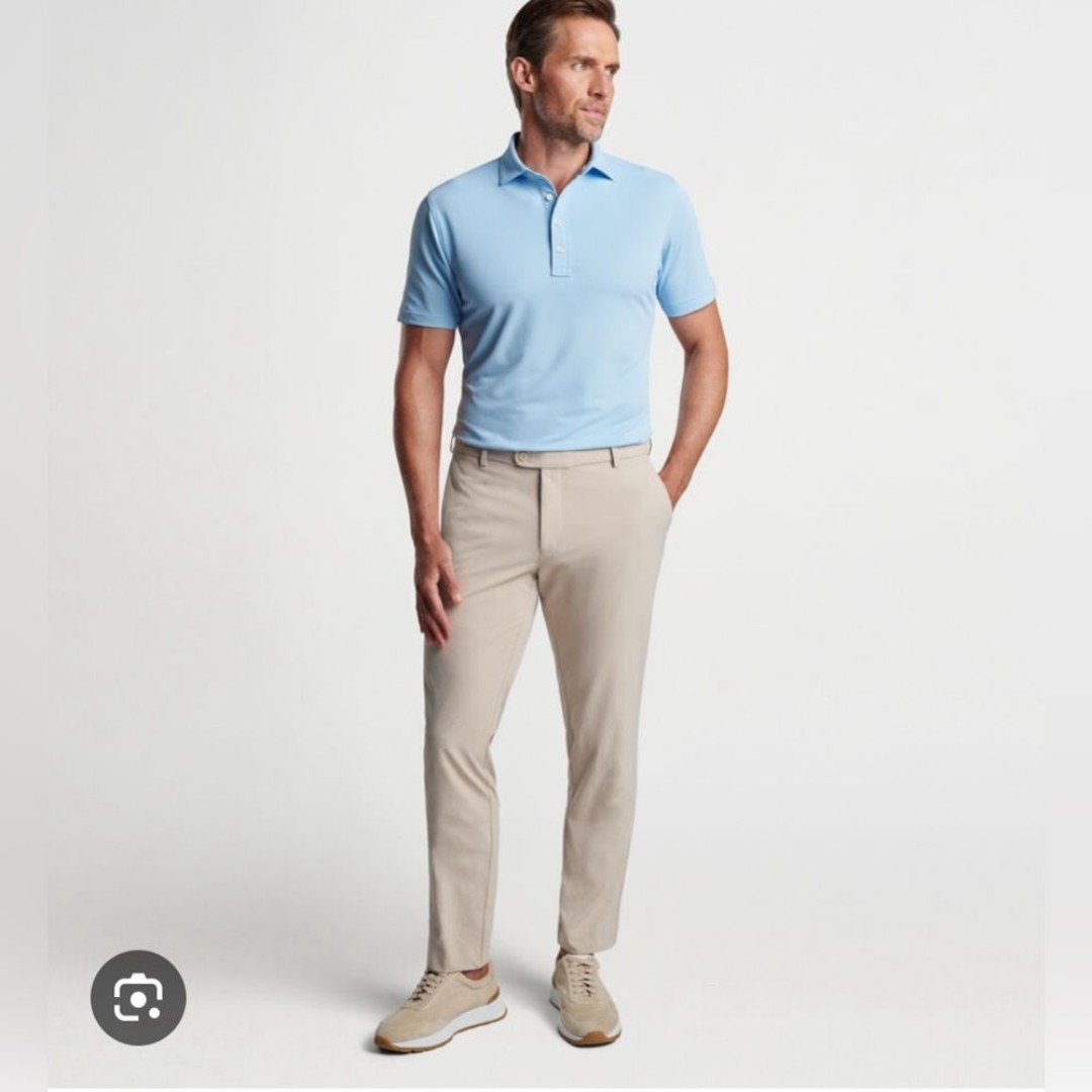 Peter Millar Surge Performance Trouser size 36x32 Sand color
