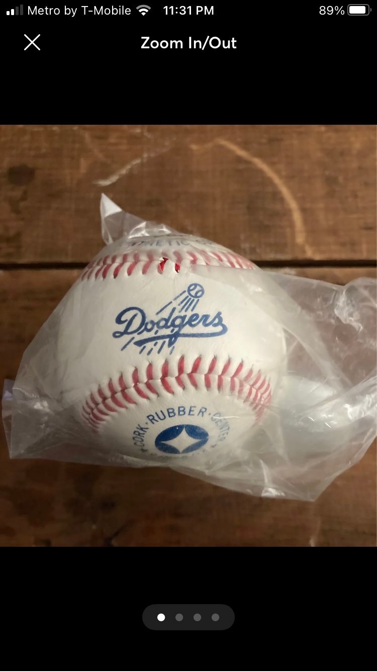 Vintage 80's Dodgers Spalding Baseball