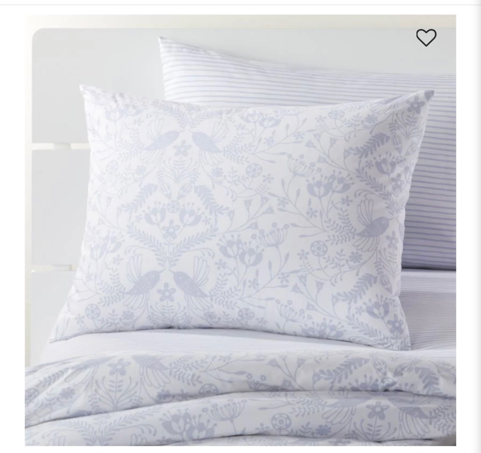 Crate and Barrel duvet cover and pillow case