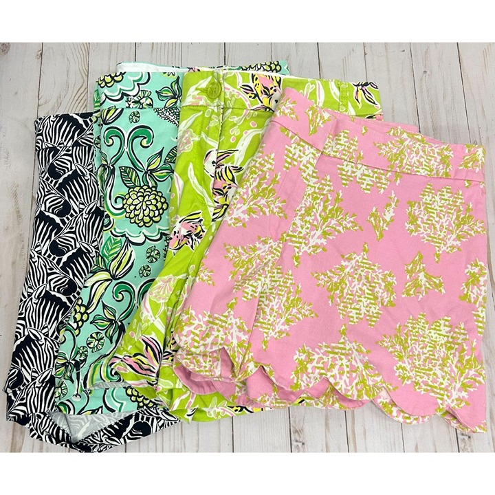 4 Pair of Crown & Ivy Shorts Sz 16 - Summer and Tropical Prints