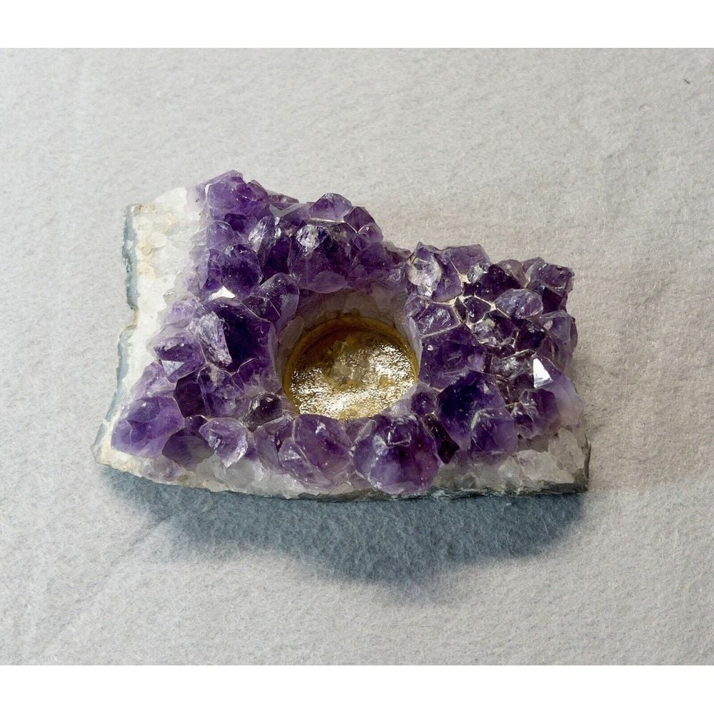 Amethyst Geode Tea Light Crystal