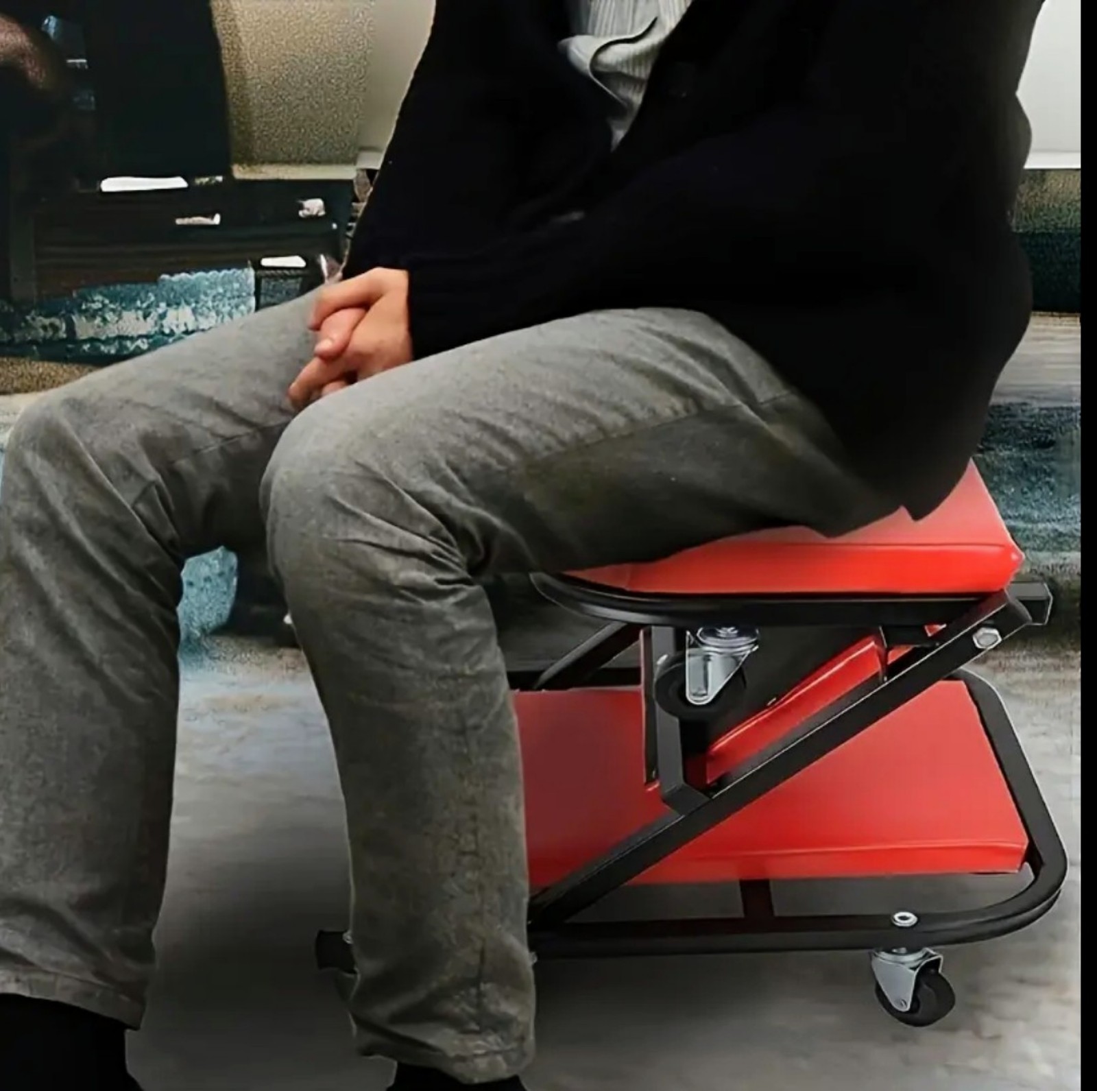 2-in-1 Garage Chair] 2-in-1 36 Automotive Crawler Sea- FREE SHIPPING