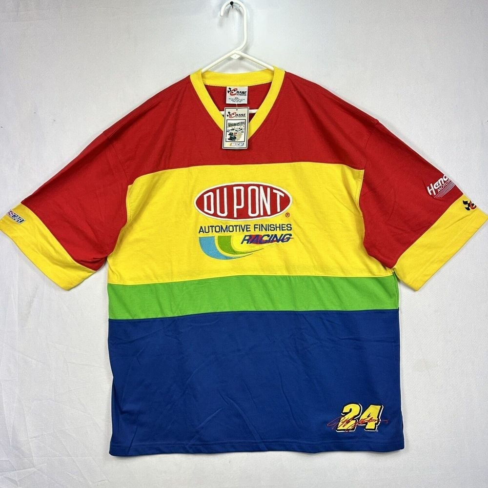 Jeff Gordon Nascar T Shirt Chase Authentics 1997 Mens 2XL Rainbow New With Tags