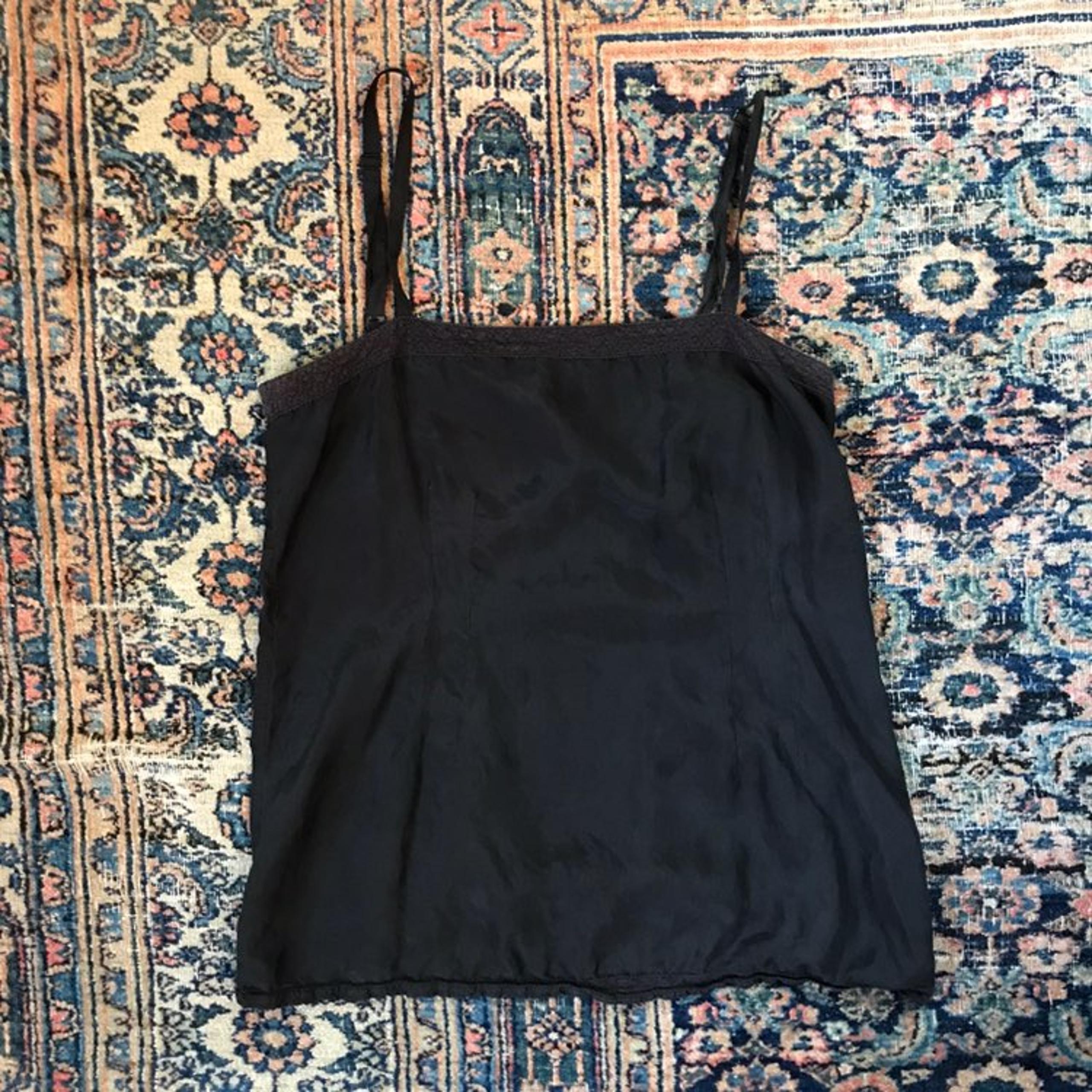 Eileen Fisher Black Silk Camisole