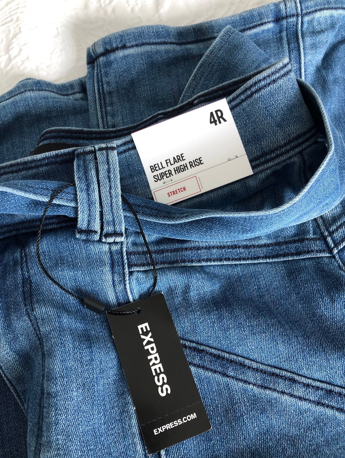 Express Flare Super High Rise Jeans