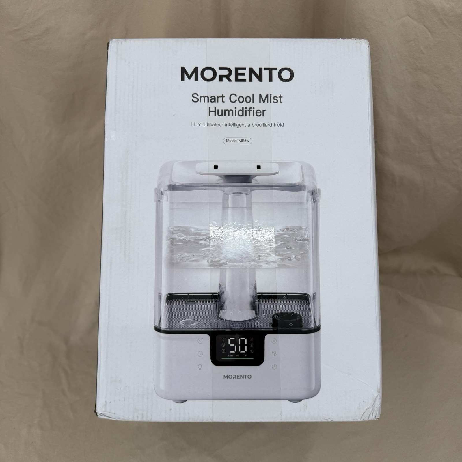 Morento Smart Cool Mist Humidifier 6L Black Top Fill Wifi 3 Modes MR6W
