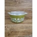 VTG PYREX Green Crazy Daisy Casserole Dish 473 1 QT Spring Blossom With Lid