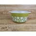 VTG PYREX Green Crazy Daisy Casserole Dish 473 1 QT Spring Blossom With Lid