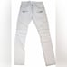 HUDSON | White Blinder Skinny Biker Moto Distressed Jeans | Size: 30x32