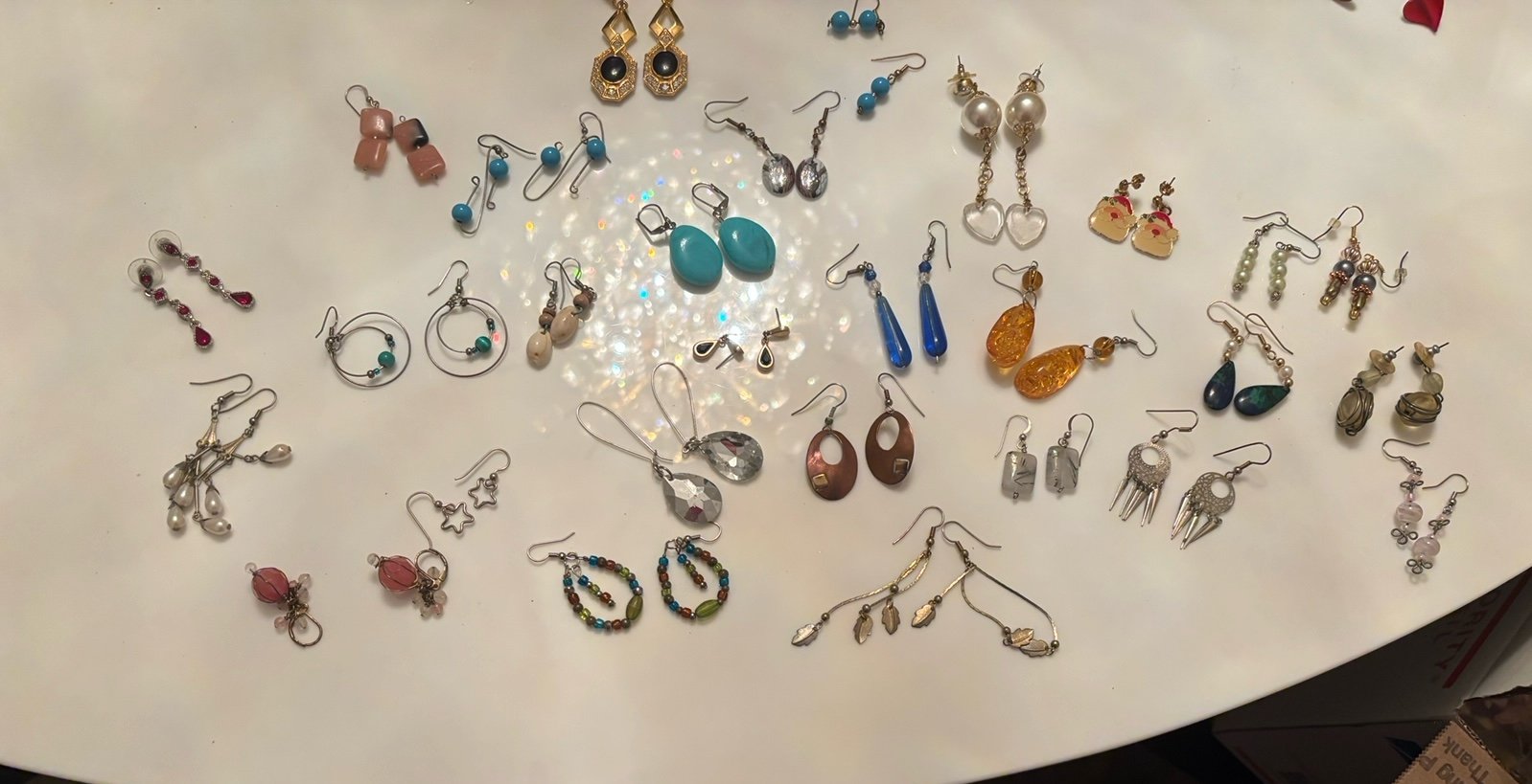 Earring Lot 28 vintage dangle earrings