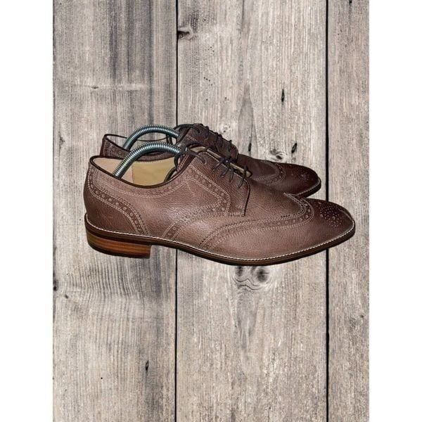 Cole Haan Lenox Hill Men's Brown Leather Wingtip Oxford Shoes N6381* Size 9.5M