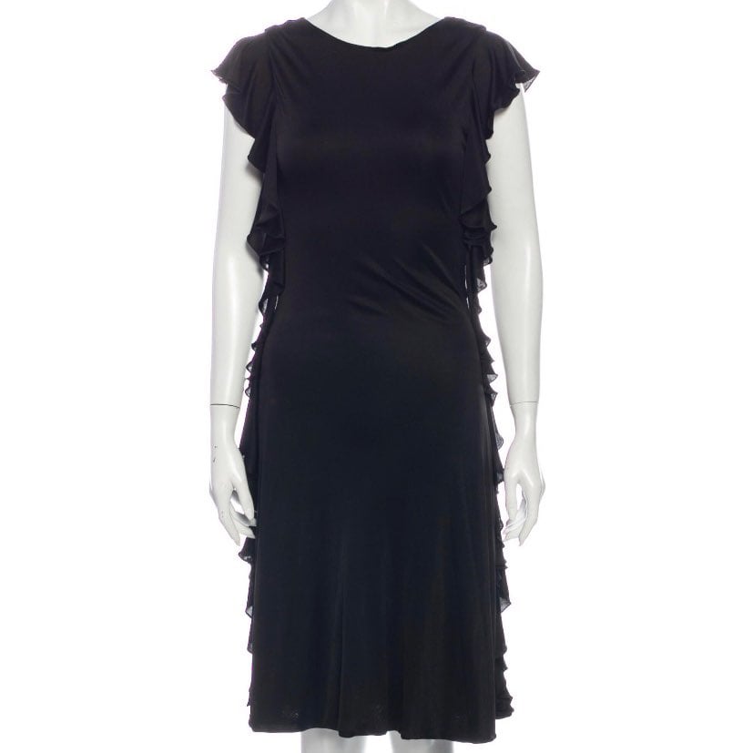 BALENCIAGA size 36 Ruffle Hem Dress