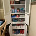 NEW 67” Kitchen Pantry Cabinet with Glass Doors and Shelves