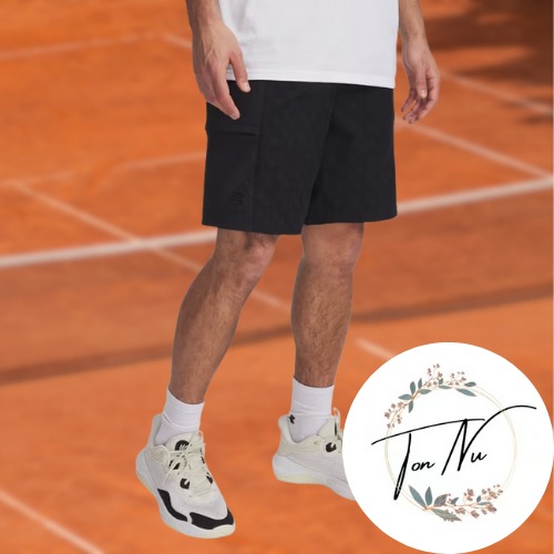 NWT Under Armour Curry Woven Men's Shorts | Black - 001 | SM UND60