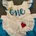 Alice In Wonderland First Birthday one dress sz 6-12 months & matching headband