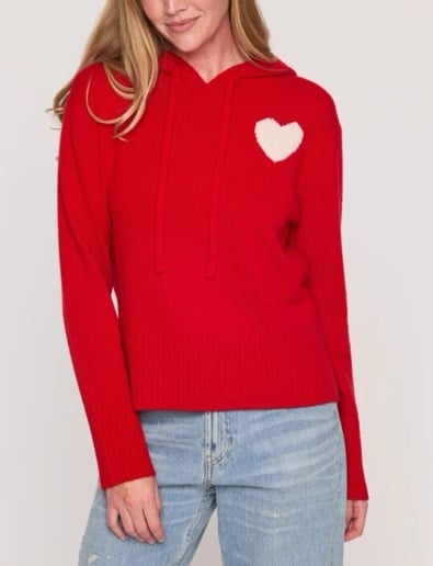 NWOT The Cashmere Project Heart pullover Hoodie