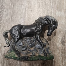 Vintage Carriage Horse Statue