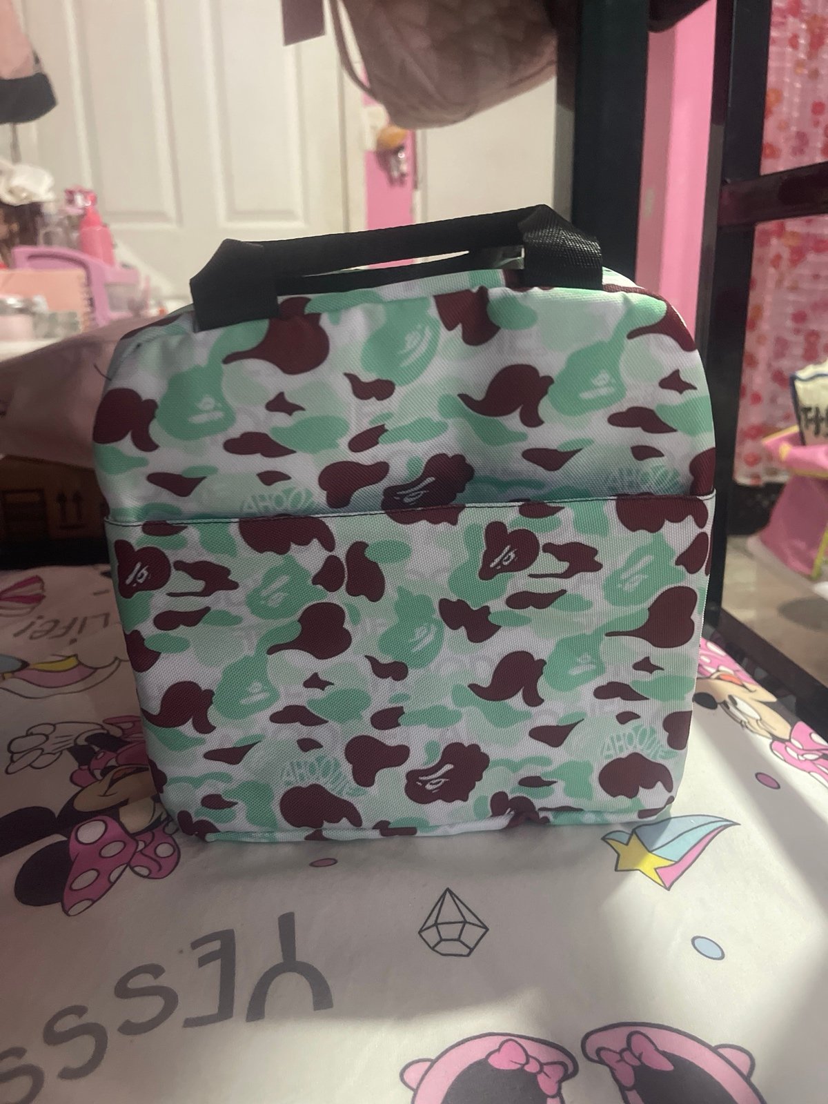 Bape Aqua green Lunch Bag