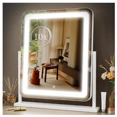 Vanity Mirror Lights 15.2 LED Smart Touch,Detachable 10X Magnify 360° Rotation