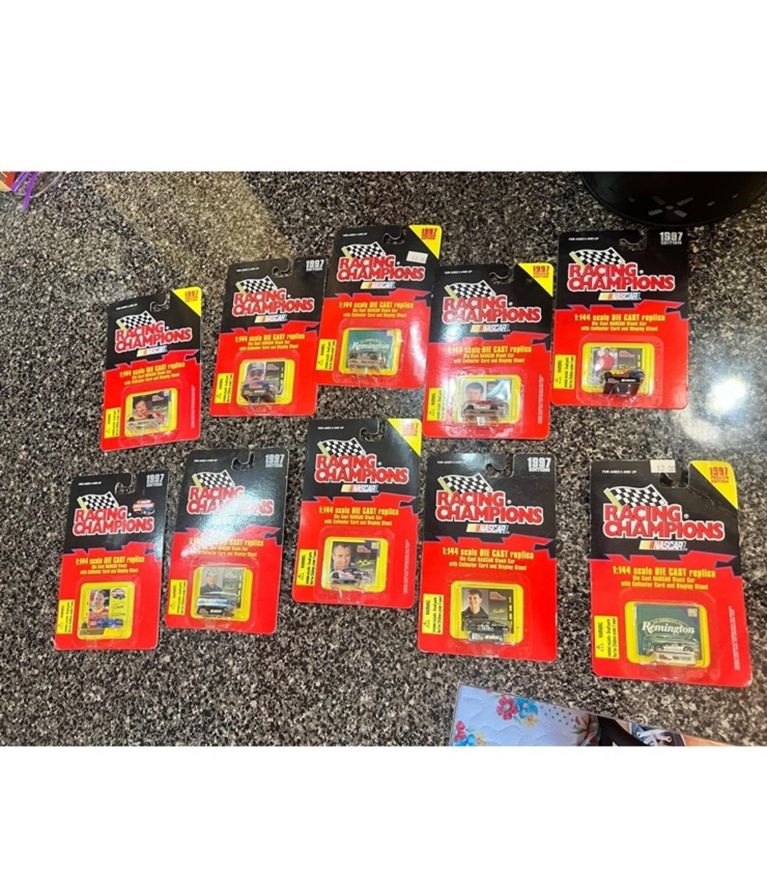 NASCAR Racing Champions 1:144 Scale Stock Car 1997 Lot 10 Sealed Mini Cars