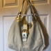 Coach Lynn Soho Beige Leather Gold Patent Leather Shoulder Bag. The Black compar