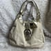 Coach Lynn Soho Beige Leather Gold Patent Leather Shoulder Bag. The Black compar