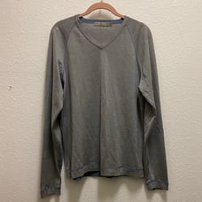 BRAND NEW Gray Blue V-Neck Sweater - Raffi - Size M