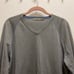 BRAND NEW Gray Blue V-Neck Sweater - Raffi - Size M