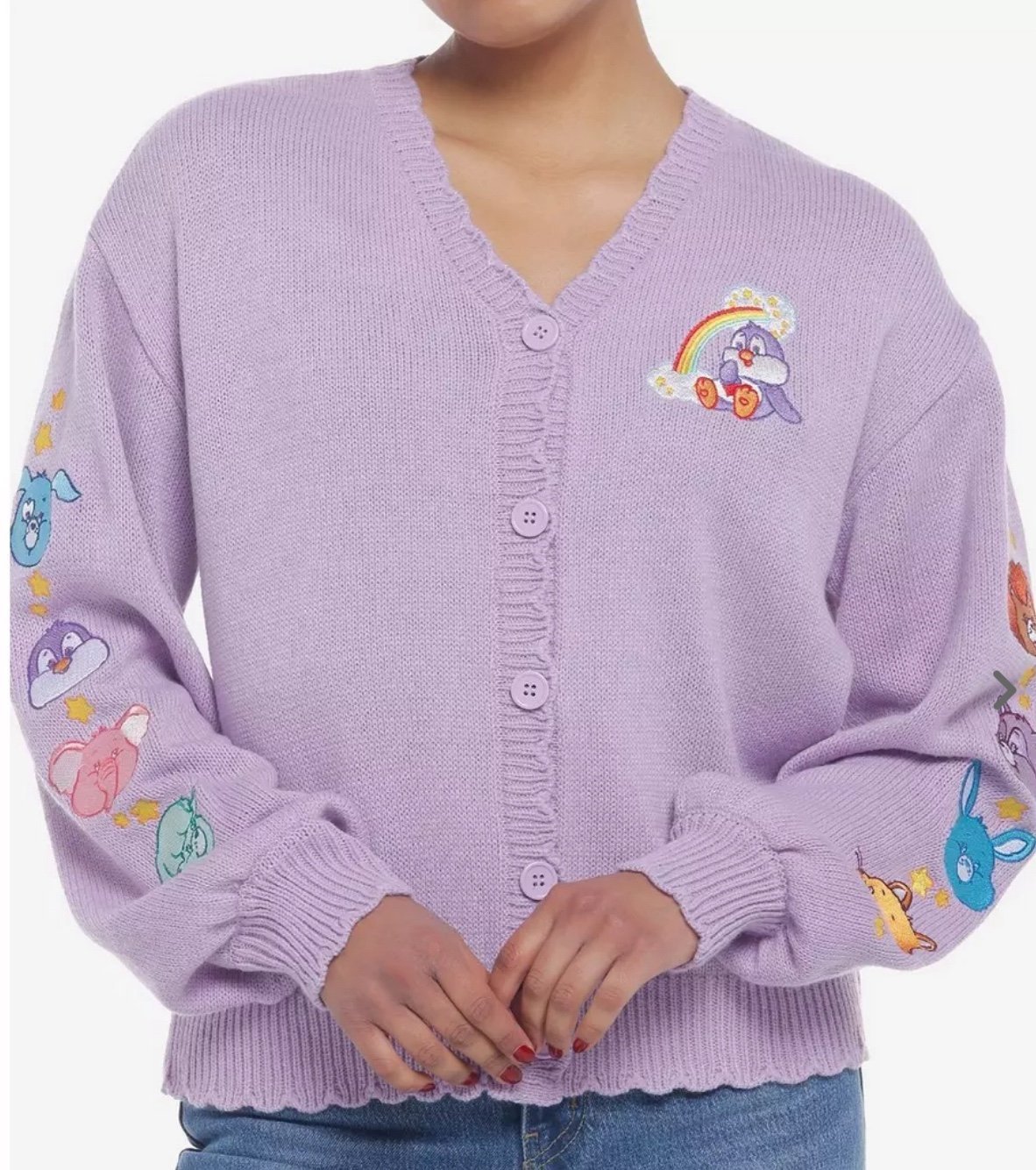 Care Bears Cousins Lavender Skimmer Girls Cardigan FIRM PRICE