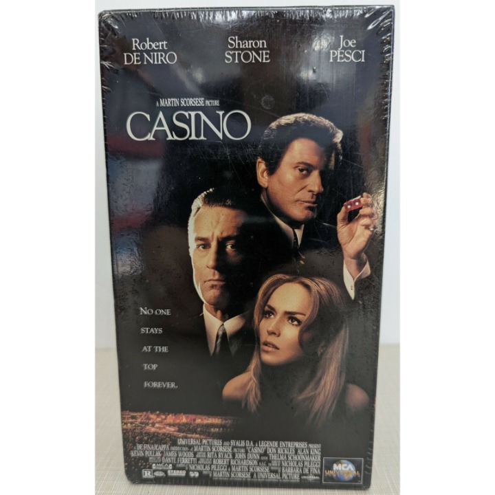 NEW CASINO VHS HTF Sealed RARE 2 Tape Classic Gangster Movie OOP Clean Scorsese