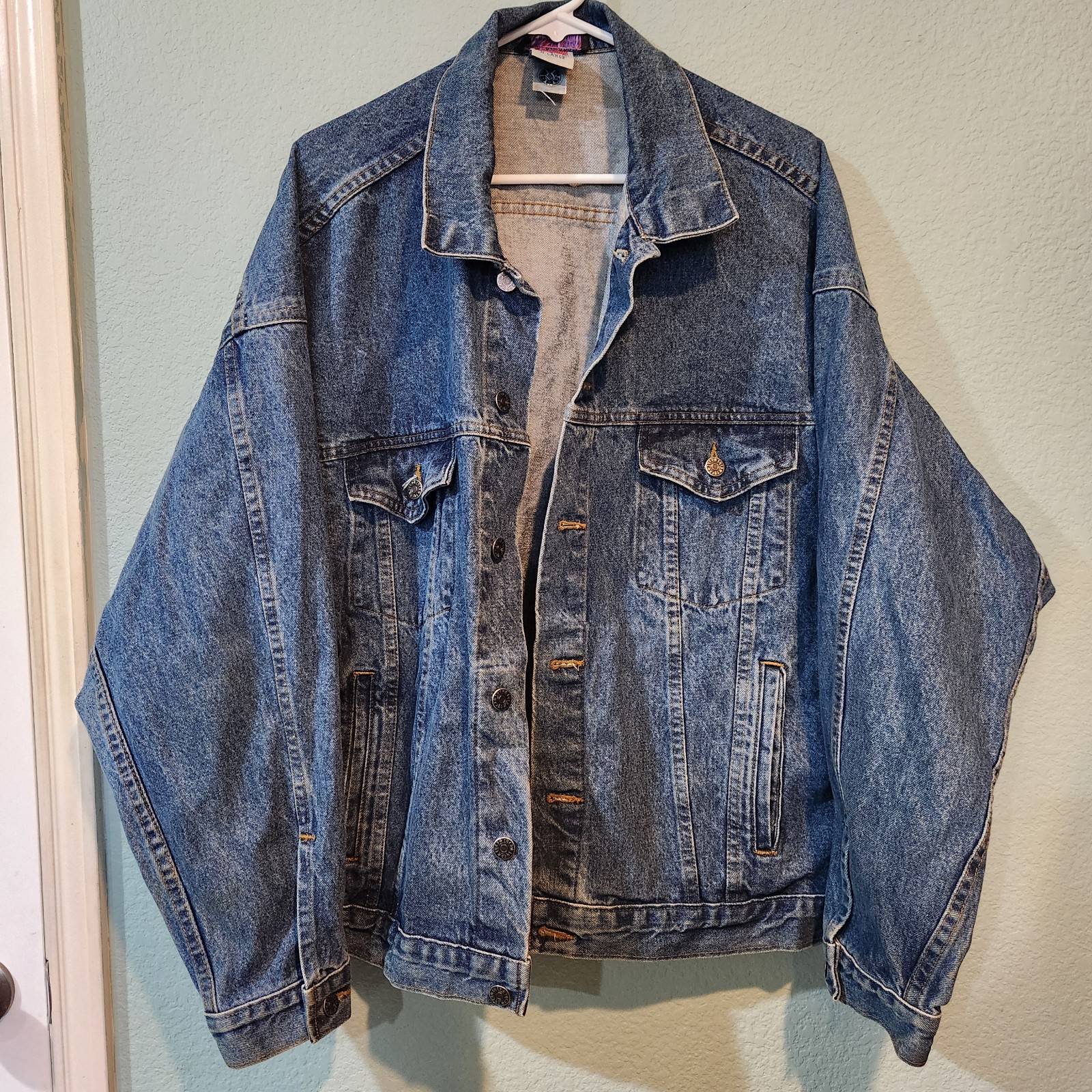 Tyca Denim Jean Jacket Mens Extra Large XL Heavy Trucker Made in USA VTG Rare