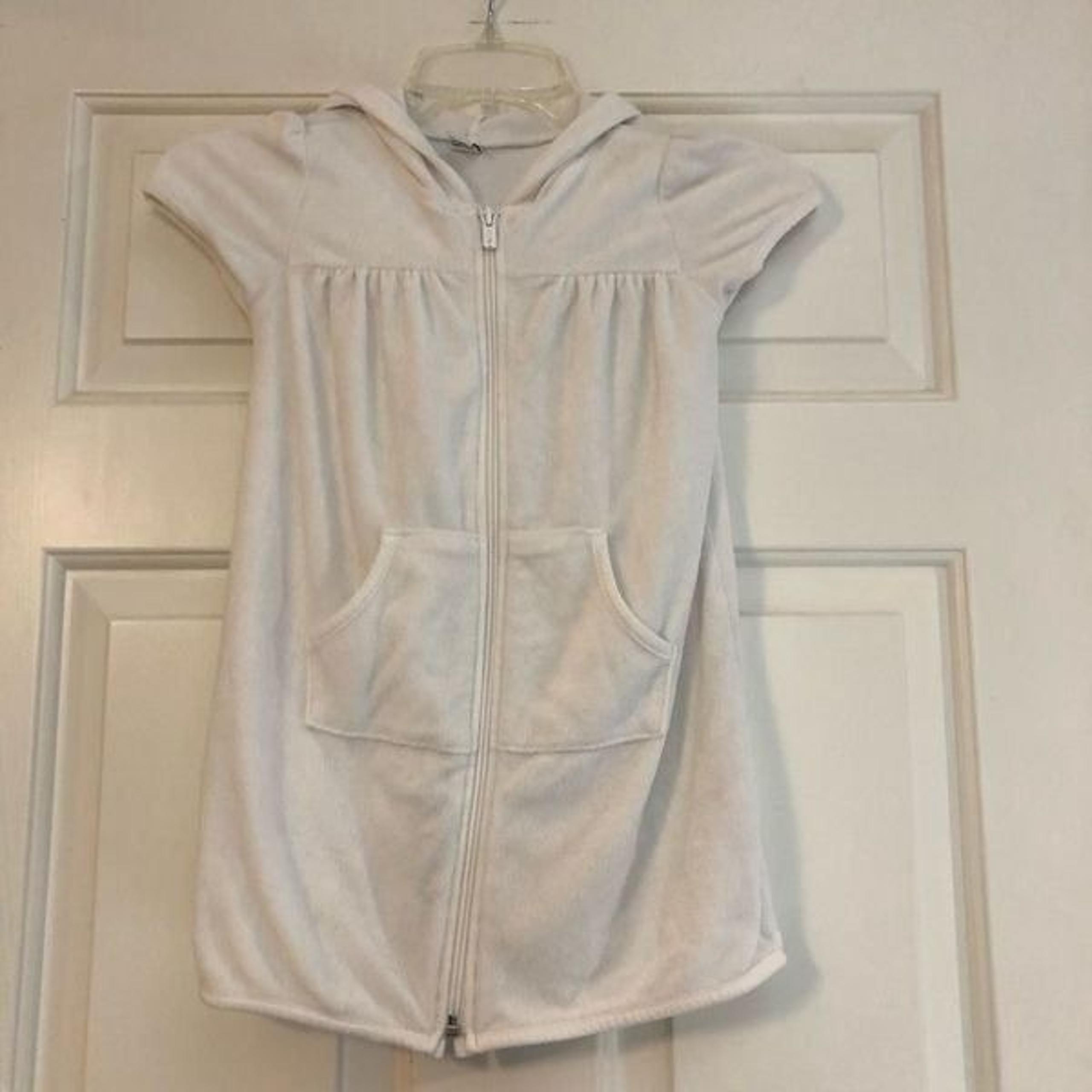 Old Navy Girls White Terrycloth Swimsuit Cover Up Size 5T